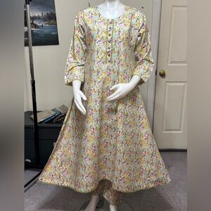 Pakistani branded Khadar 2pc maxi dress